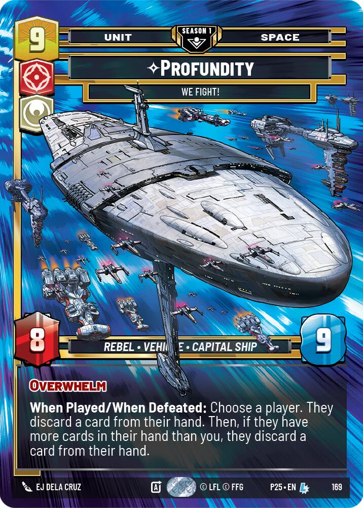 Profundity - We Fight! (169) (169) [Sector and Regional Promos: Season 1] | Cards and Coasters CA