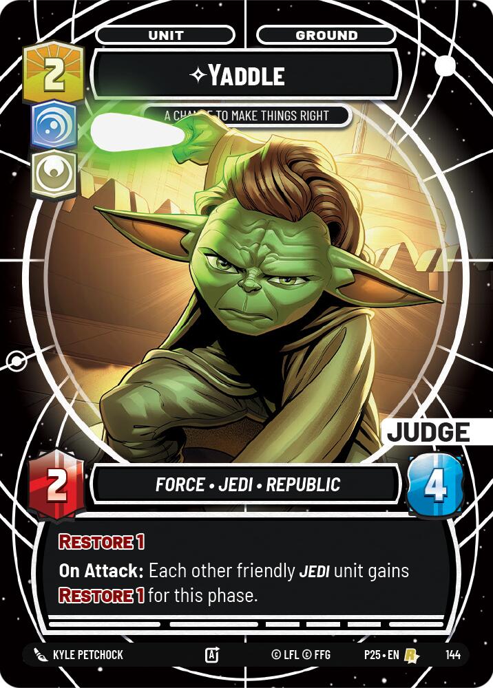 Yaddle - A Chance To Make Things Right (144) (144) [Judge Promos] | Cards and Coasters CA