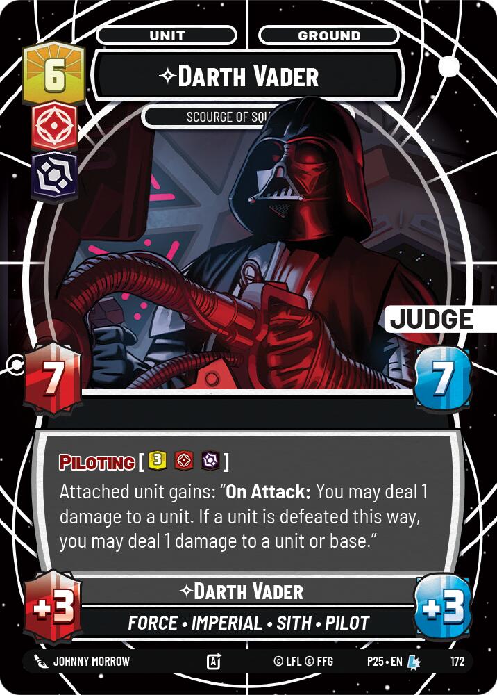 Darth Vader - Scourge of Squadrons (172) (172) [Judge Promos] | Cards and Coasters CA