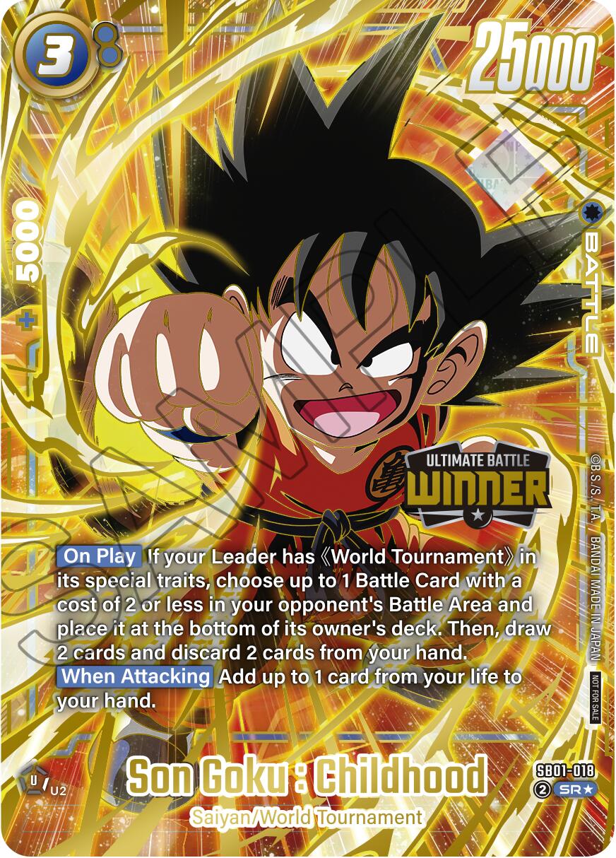Son Goku : Childhood (SB01-018) (Ultimate Battle 2025 Vol.4 Winner) [Tournament and Championship Promos] | Cards and Coasters CA