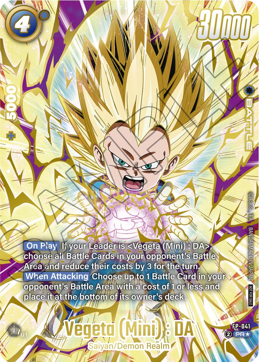 Vegeta (Mini) : DA - FP-041 (Ultimate Battle 2025 Vol.4) [Tournament and Championship Promos] | Cards and Coasters CA