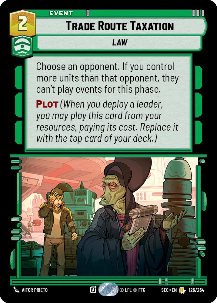 Trade Route Taxation (126/264) (126/264) [Secrets of Power] | Cards and Coasters CA