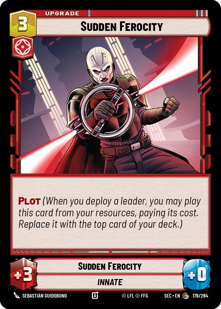 Sudden Ferocity (176/264) (176/264) [Secrets of Power] | Cards and Coasters CA