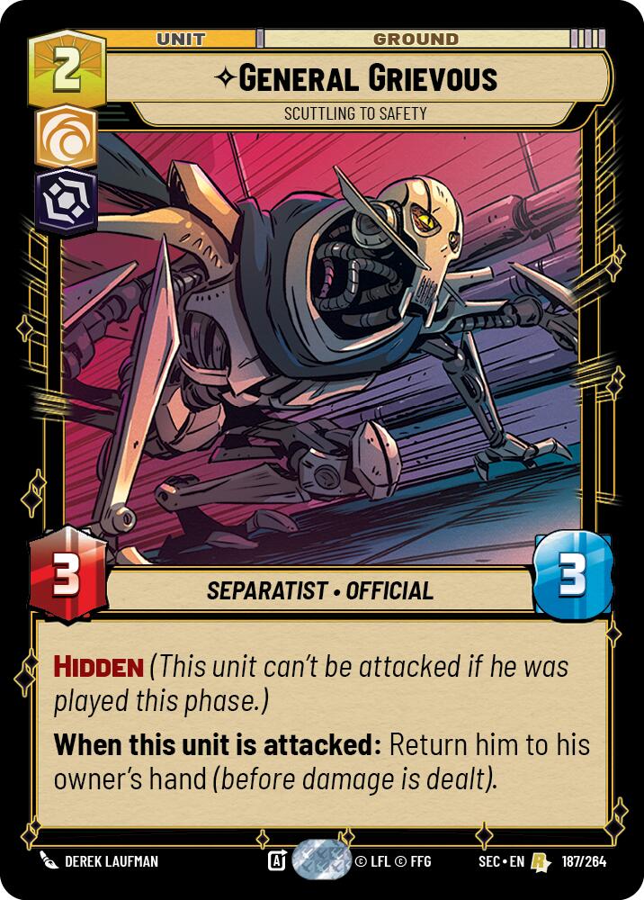 General Grievous (187/264) - Scuttling to Safety (187/264) [Secrets of Power] | Cards and Coasters CA