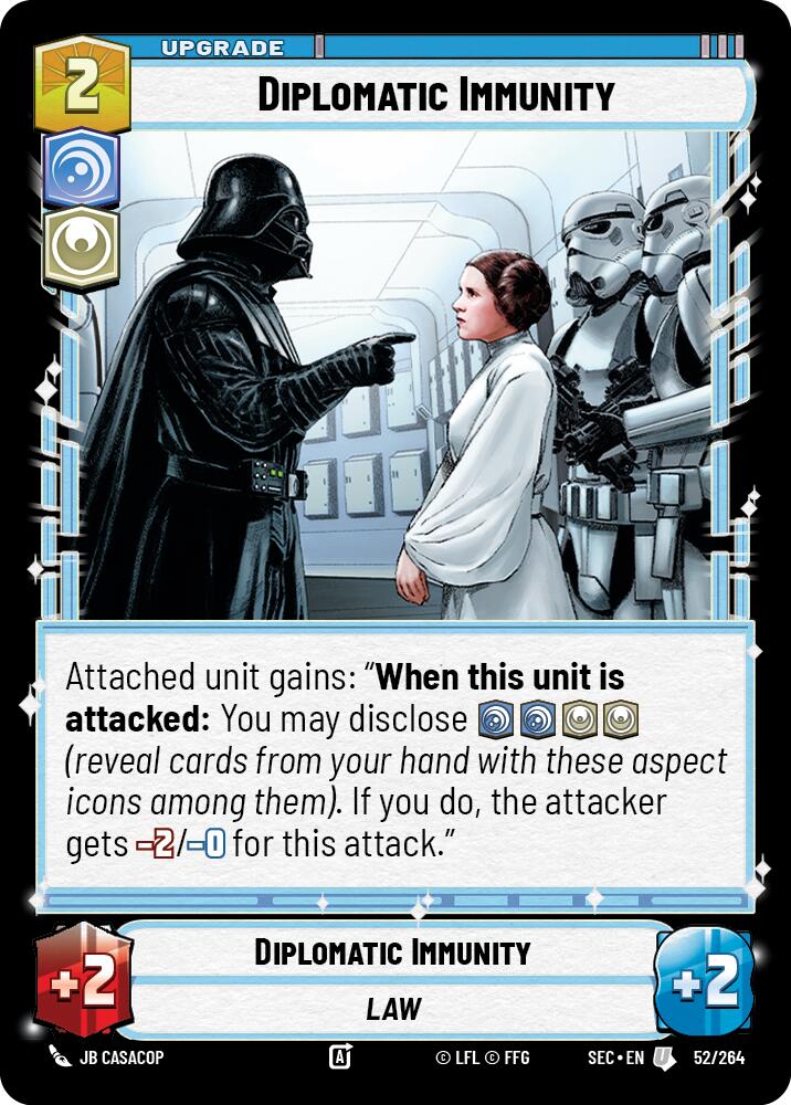 Diplomatic Immunity (52/264) (52/264) [Secrets of Power] | Cards and Coasters CA