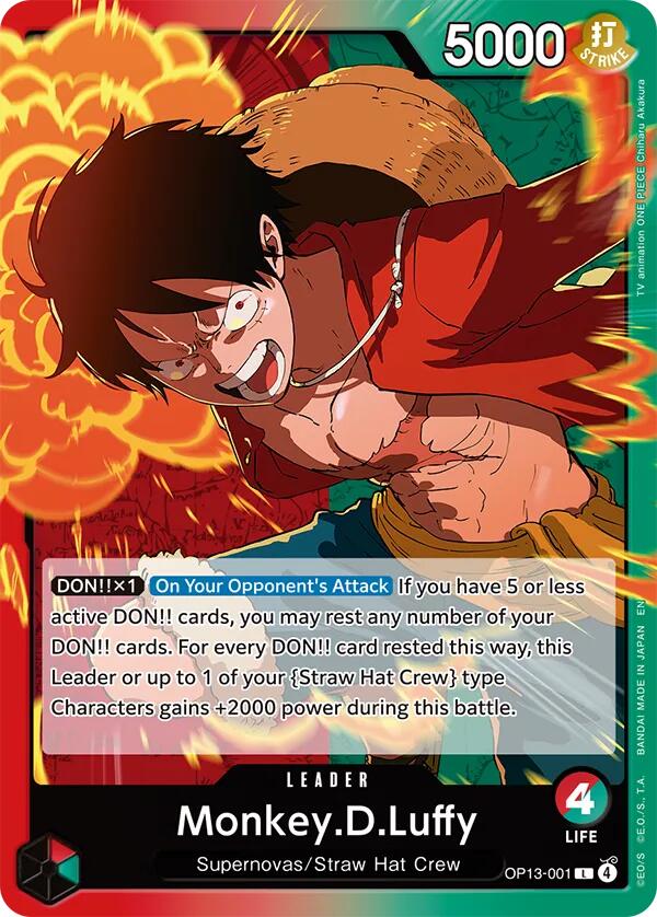 Monkey.D.Luffy [Carrying On His Will] | Cards and Coasters CA