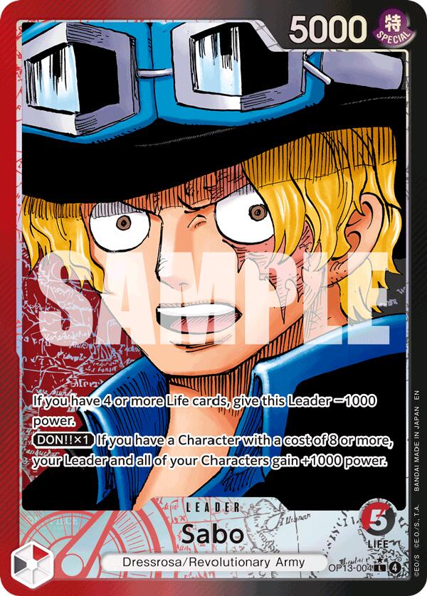 Sabo (Alternate Art) [Carrying On His Will] | Cards and Coasters CA