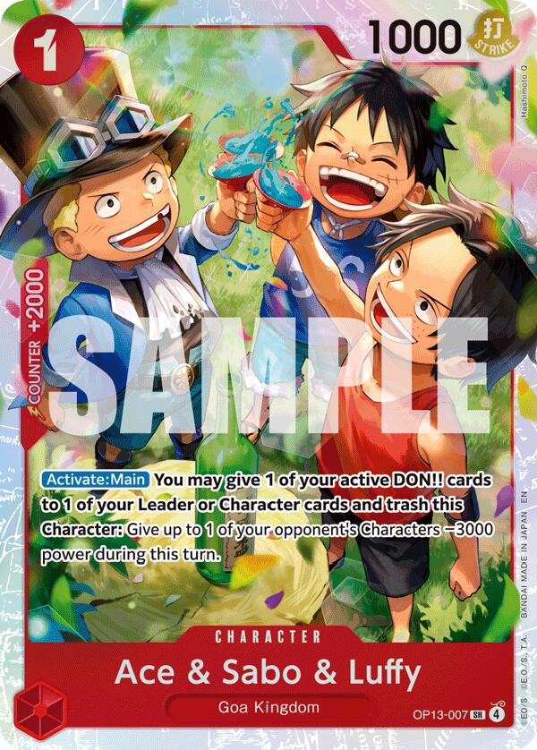Ace & Sabo & Luffy [Carrying On His Will] | Cards and Coasters CA