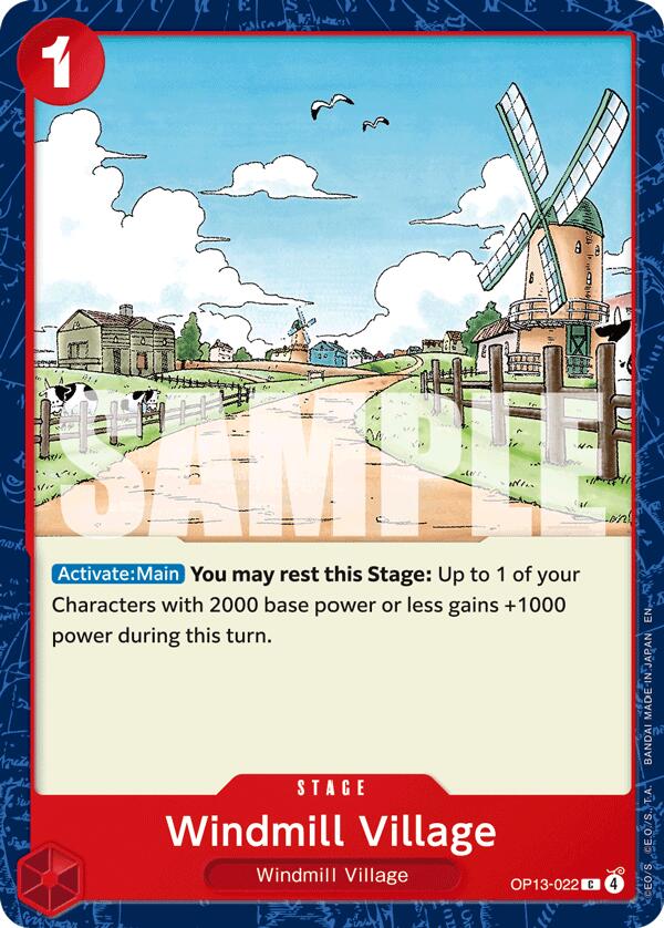 Windmill Village [Carrying On His Will] | Cards and Coasters CA