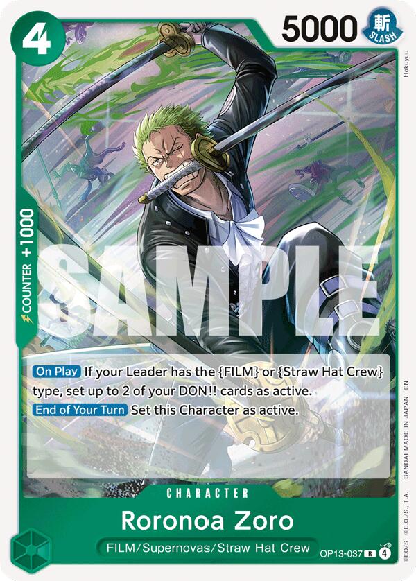 Roronoa Zoro [Carrying On His Will] | Cards and Coasters CA