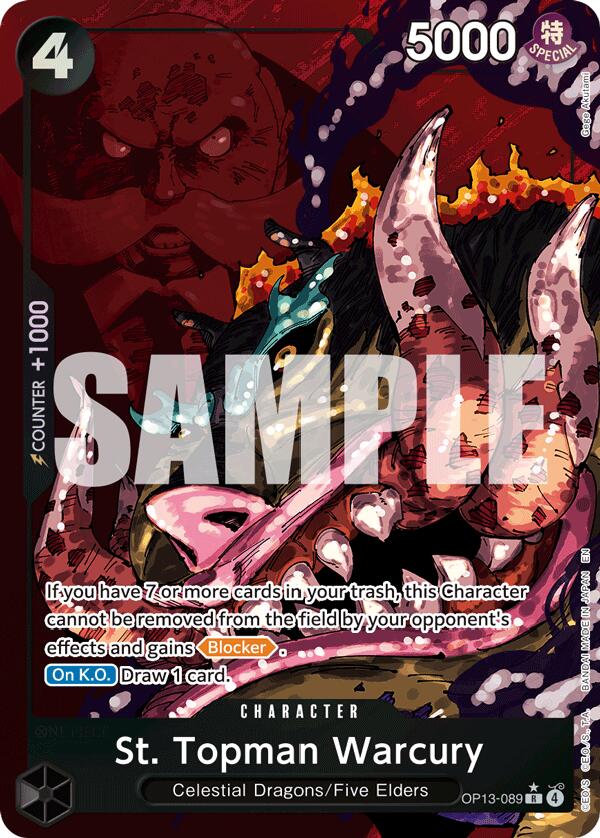 St. Topman Warcury (Alternate Art) [Carrying On His Will] | Cards and Coasters CA