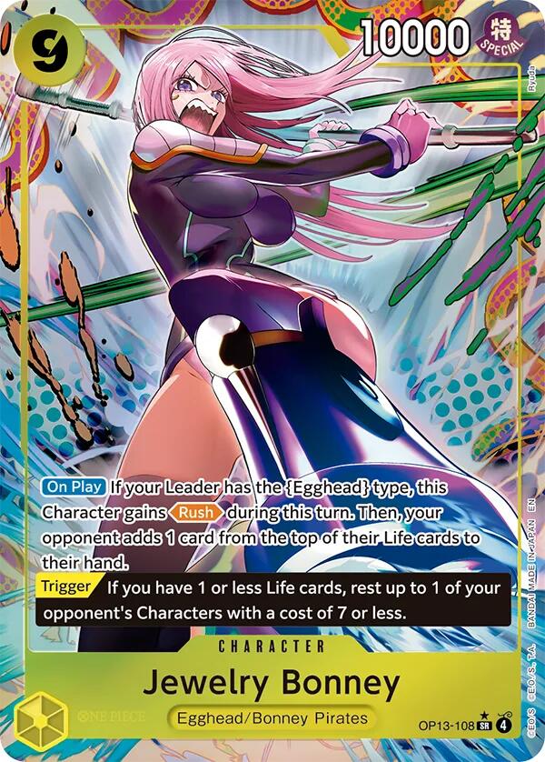 Jewelry Bonney (Alternate Art) [Carrying On His Will] | Cards and Coasters CA