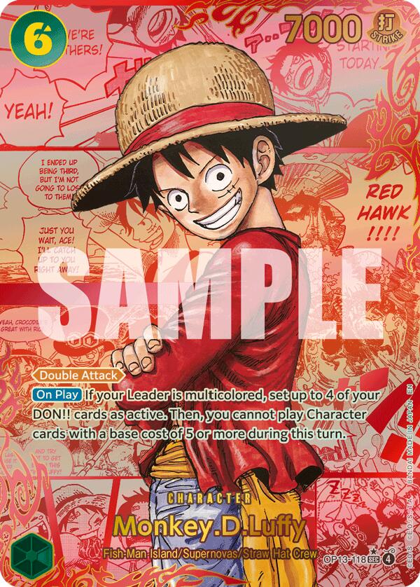 Monkey.D.Luffy (3rd Anniversary) [Carrying On His Will] | Cards and Coasters CA
