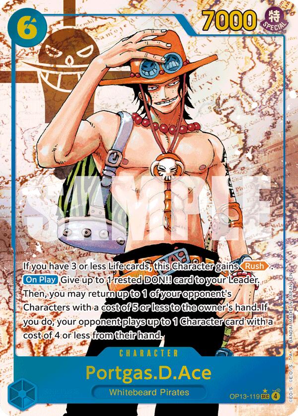 Portgas.D.Ace (Parallel) [Carrying On His Will] | Cards and Coasters CA