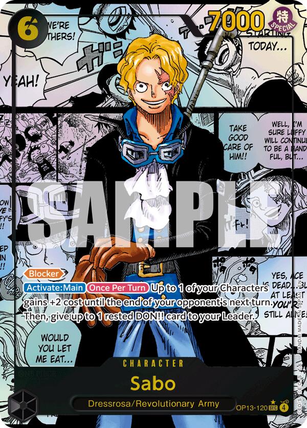 Sabo (Super Alternate Art) [Carrying On His Will] | Cards and Coasters CA