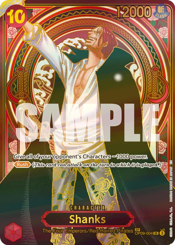 Shanks (OP09-004) (SP) (Gold) [Carrying On His Will] | Cards and Coasters CA