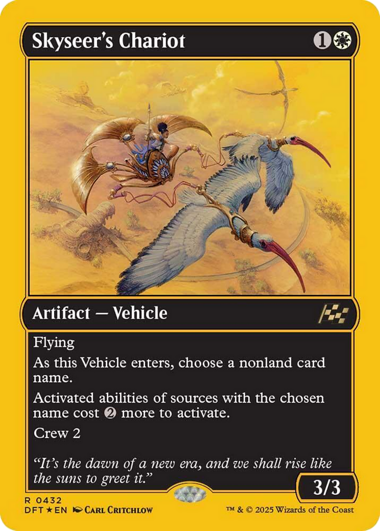 Skyseer's Chariot (First-Place Foil) [Aetherdrift] | Cards and Coasters CA