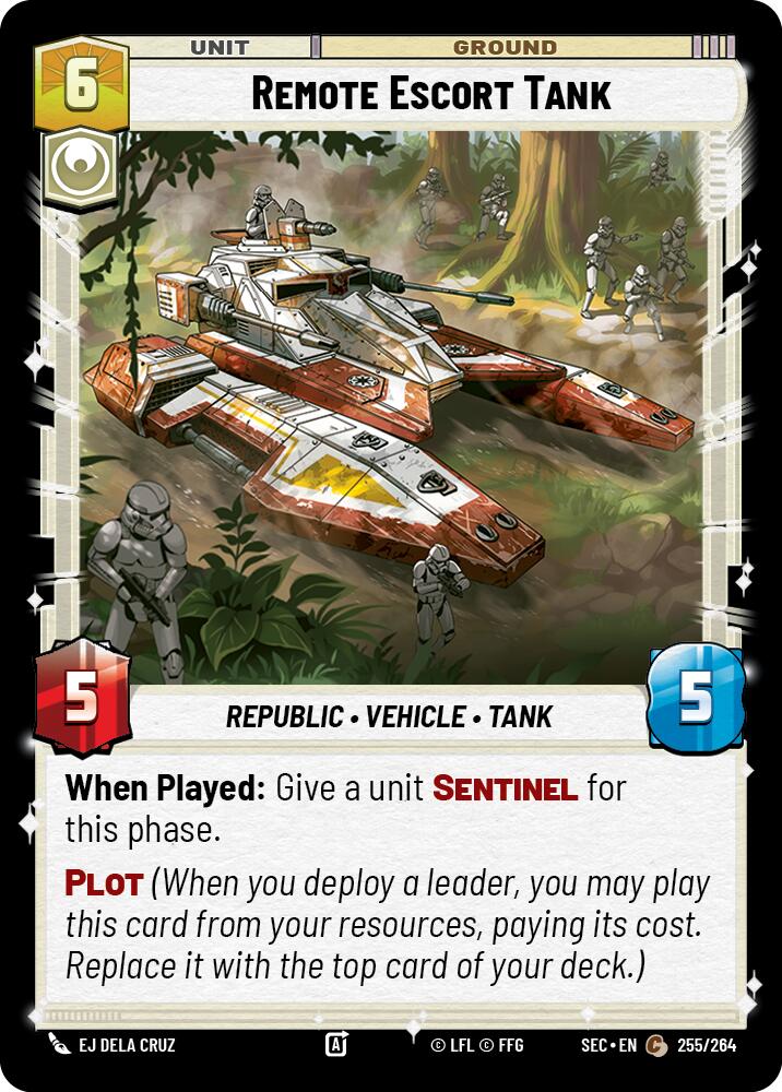 Remote Escort Tank (255/264) (255/264) [Secrets of Power] | Cards and Coasters CA
