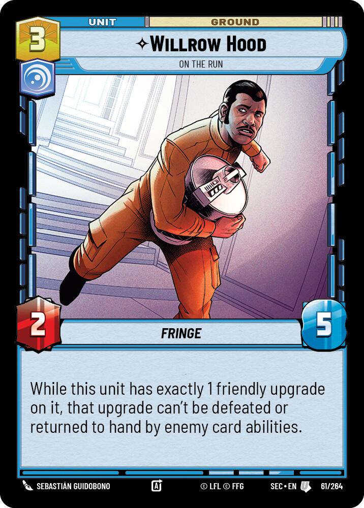 Willrow Hood - On the Run (61/264) (61/264) [Secrets of Power] | Cards and Coasters CA