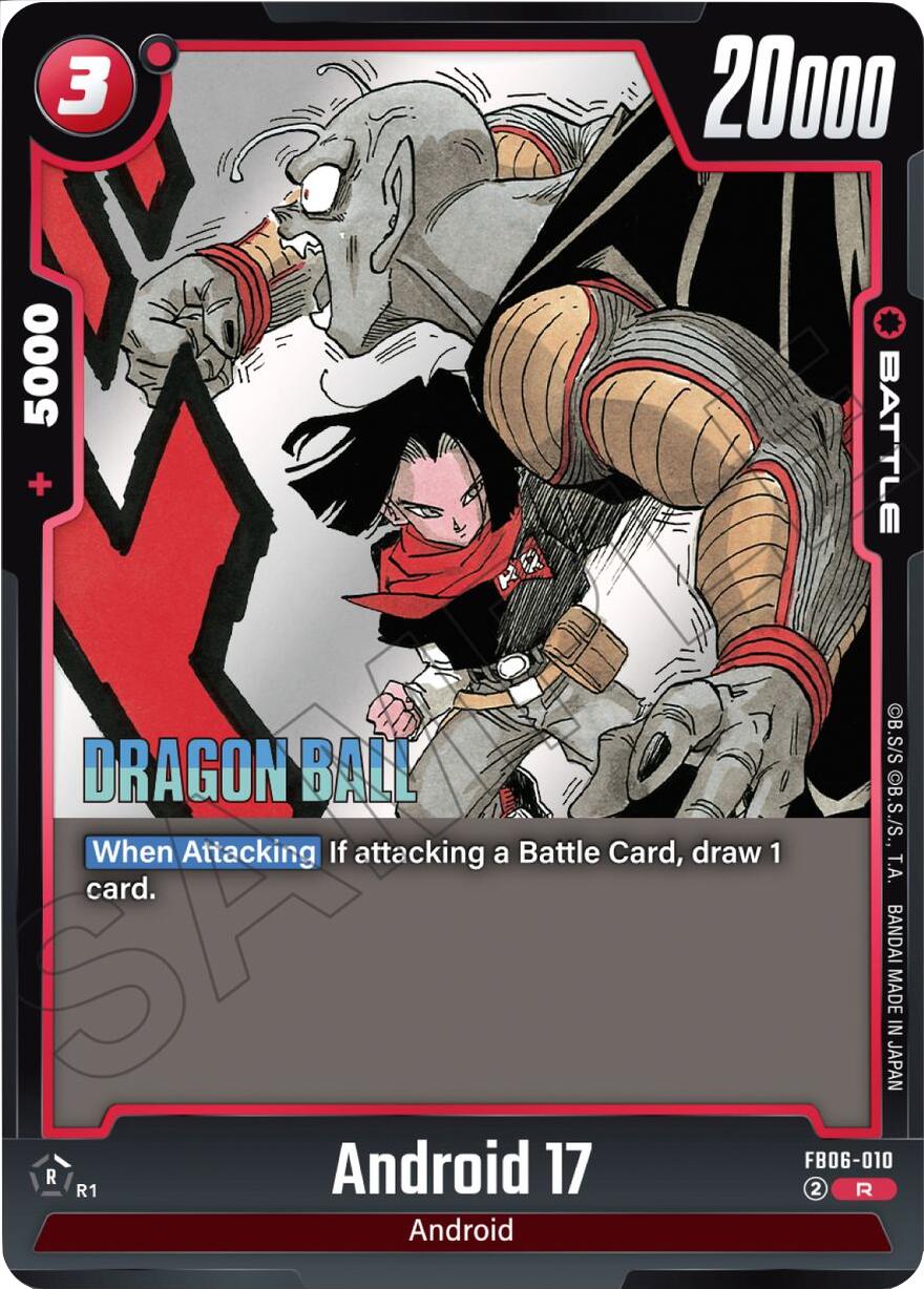 Android 17 (FB06-010) [Manga Booster 02] | Cards and Coasters CA