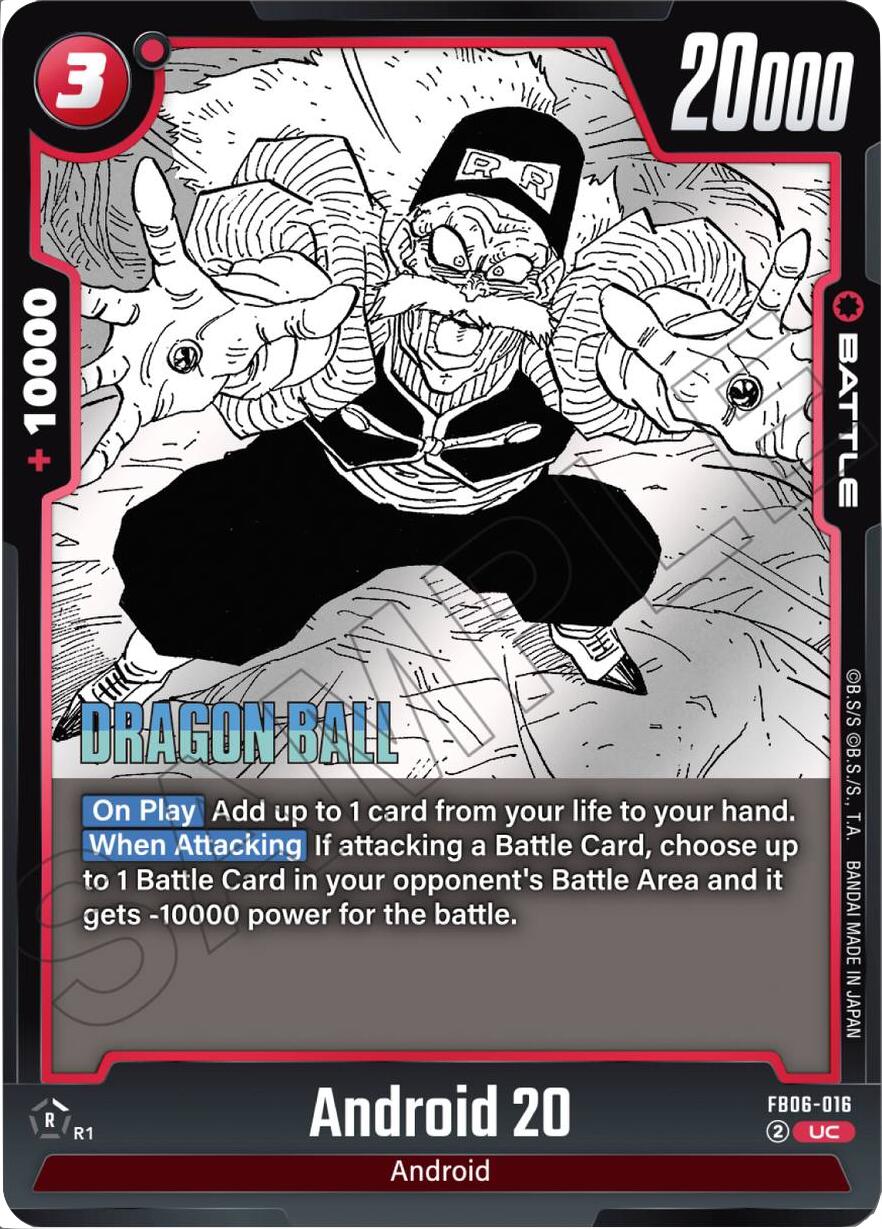 Android 20 [Manga Booster 02] | Cards and Coasters CA