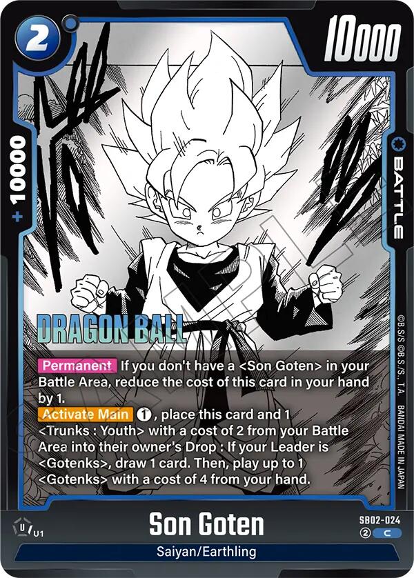 Son Goten [Manga Booster 02] | Cards and Coasters CA