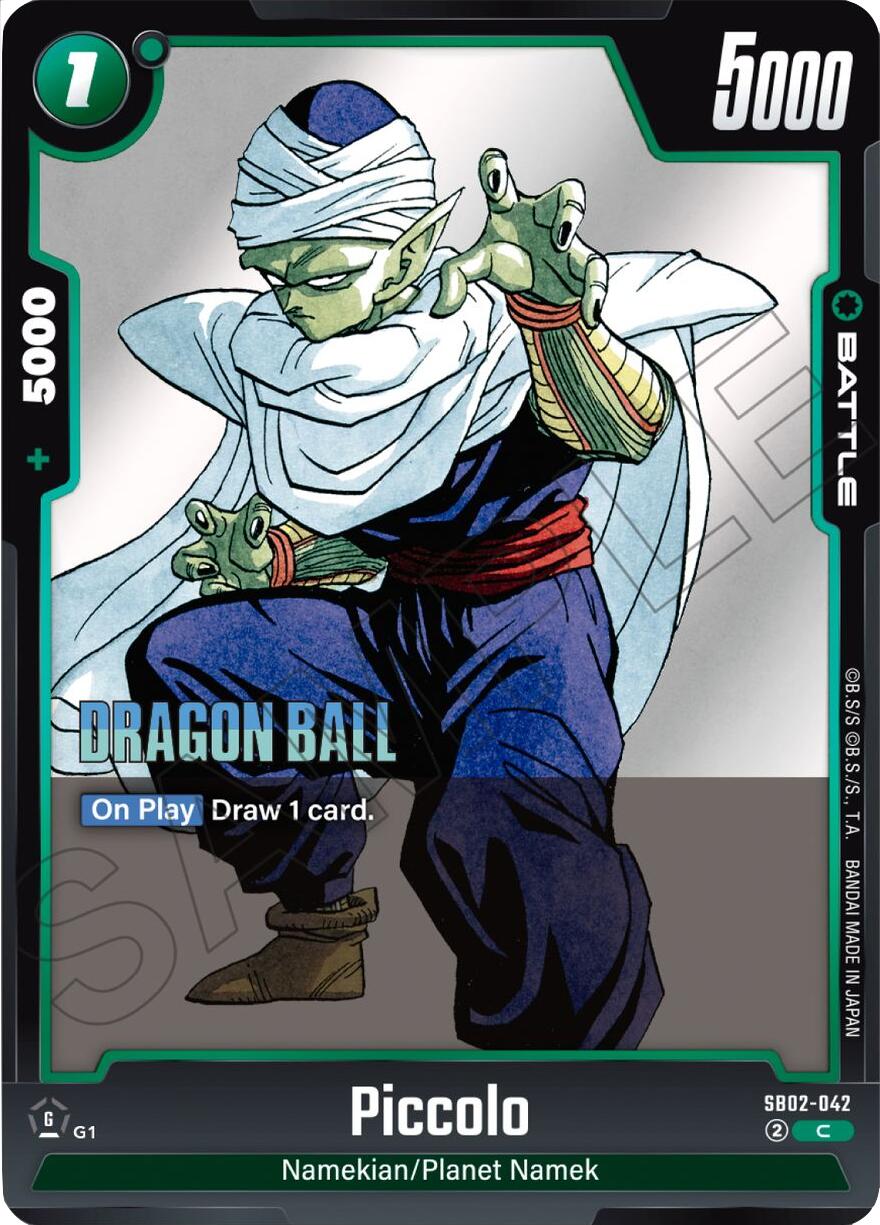 Piccolo (SB02-042) [Manga Booster 02] | Cards and Coasters CA