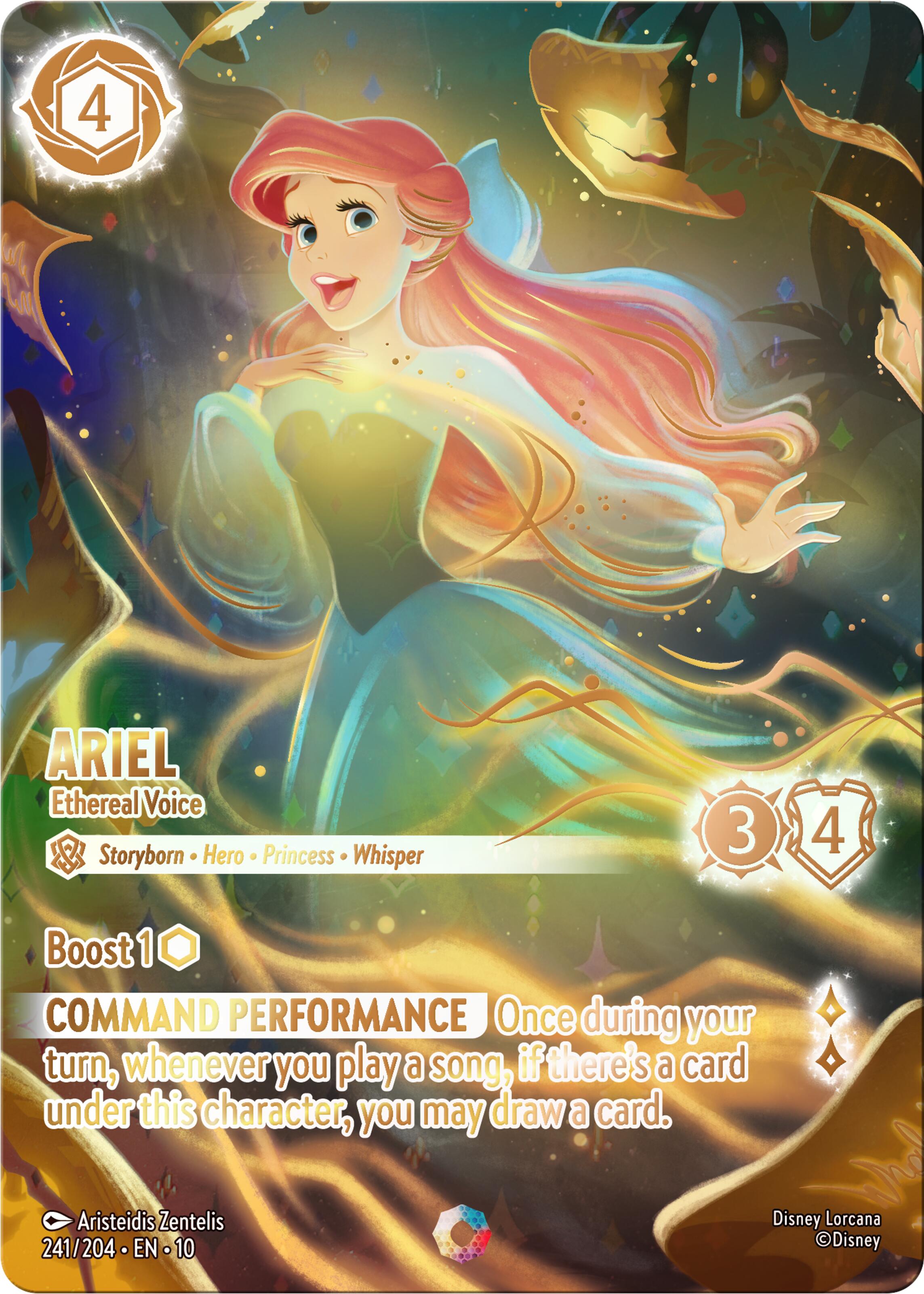 Ariel - Ethereal Voice (Iconic) (241/204) [Whispers in the Well] | Cards and Coasters CA