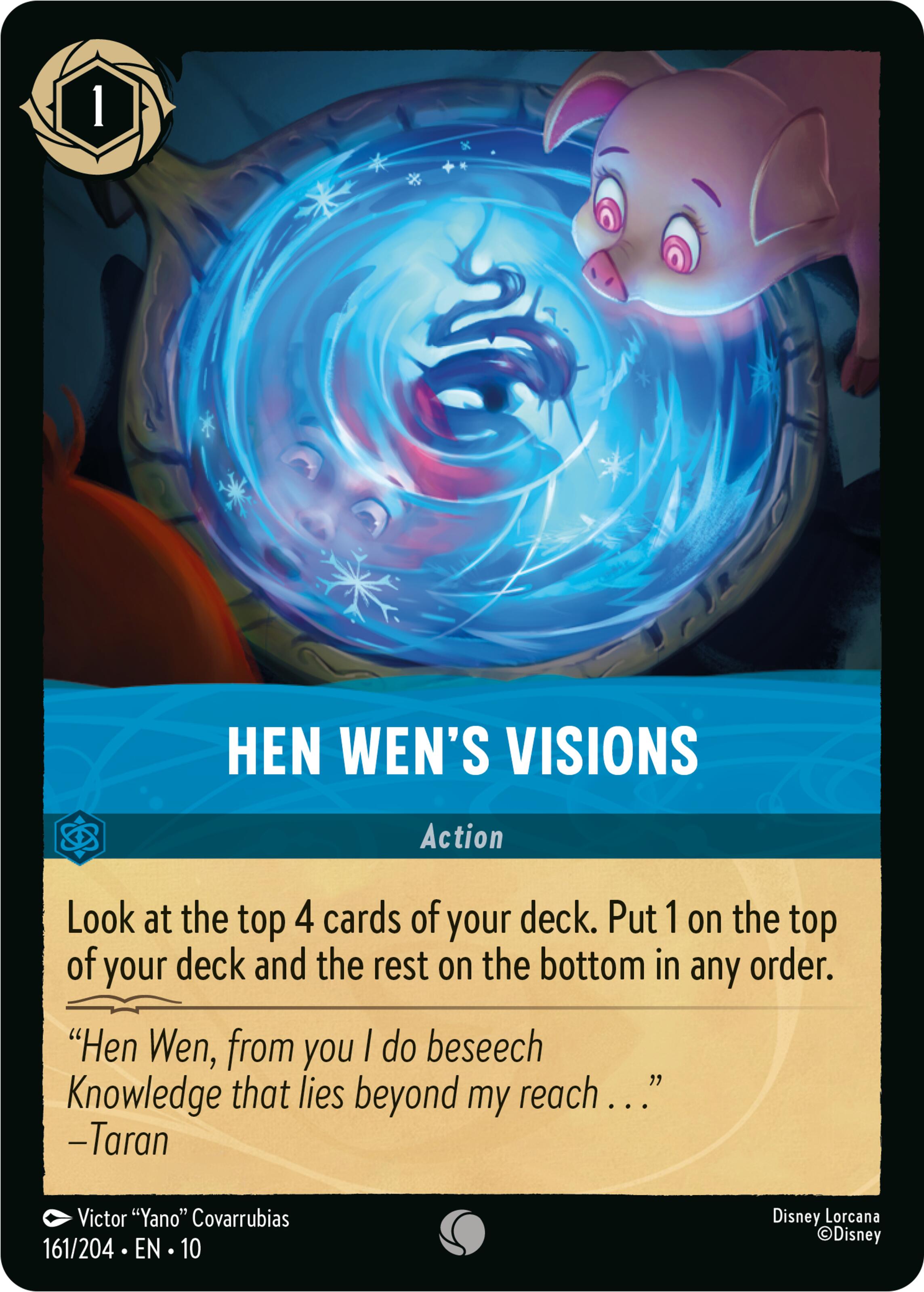 Hen Wen's Visions (161/204) [Whispers in the Well] | Cards and Coasters CA