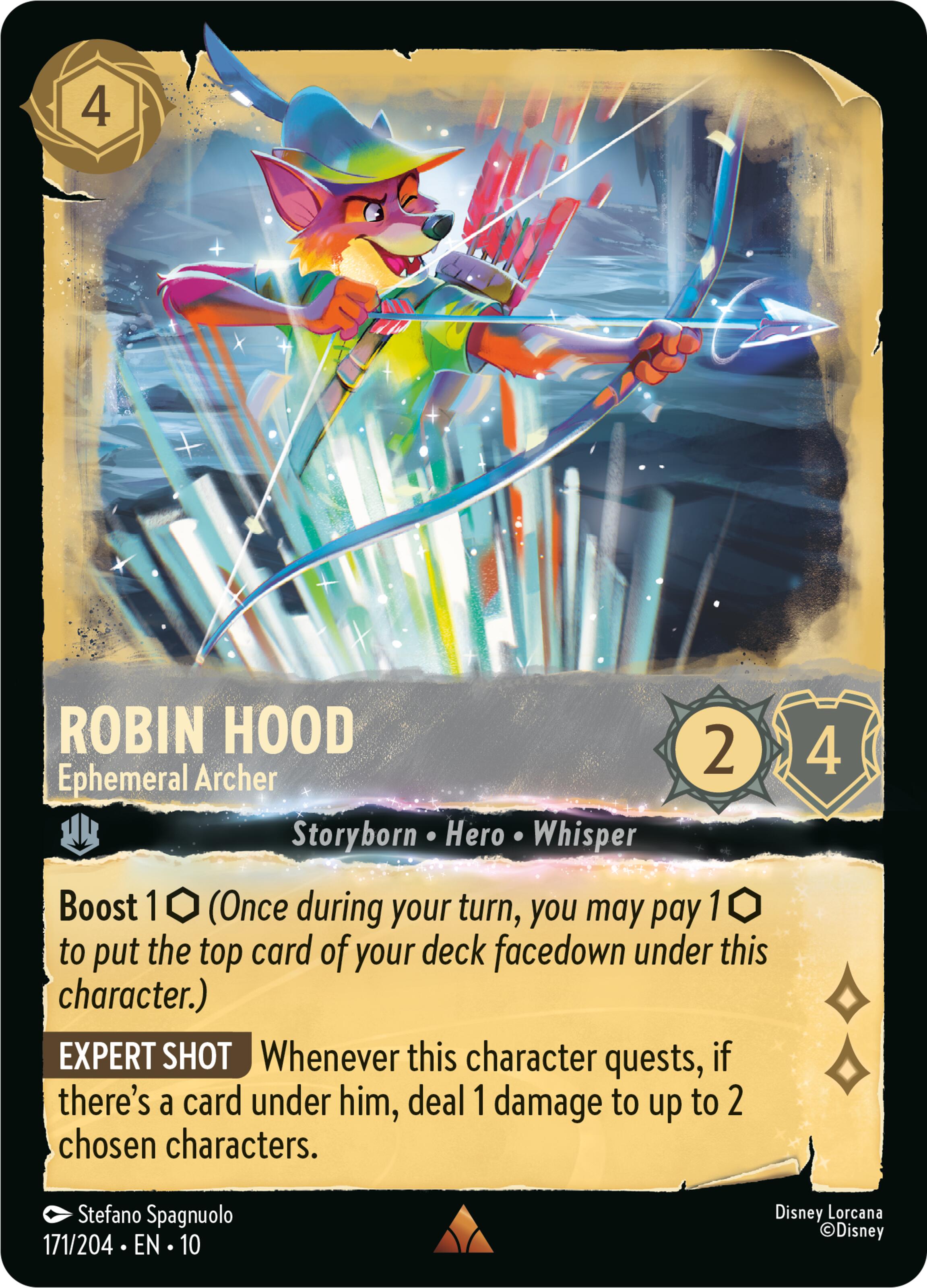 Robin Hood - Ephemeral Archer (171/204) [Whispers in the Well] | Cards and Coasters CA