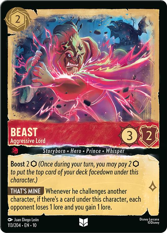 Beast - Aggressive Lord (113/204) [Whispers in the Well] | Cards and Coasters CA