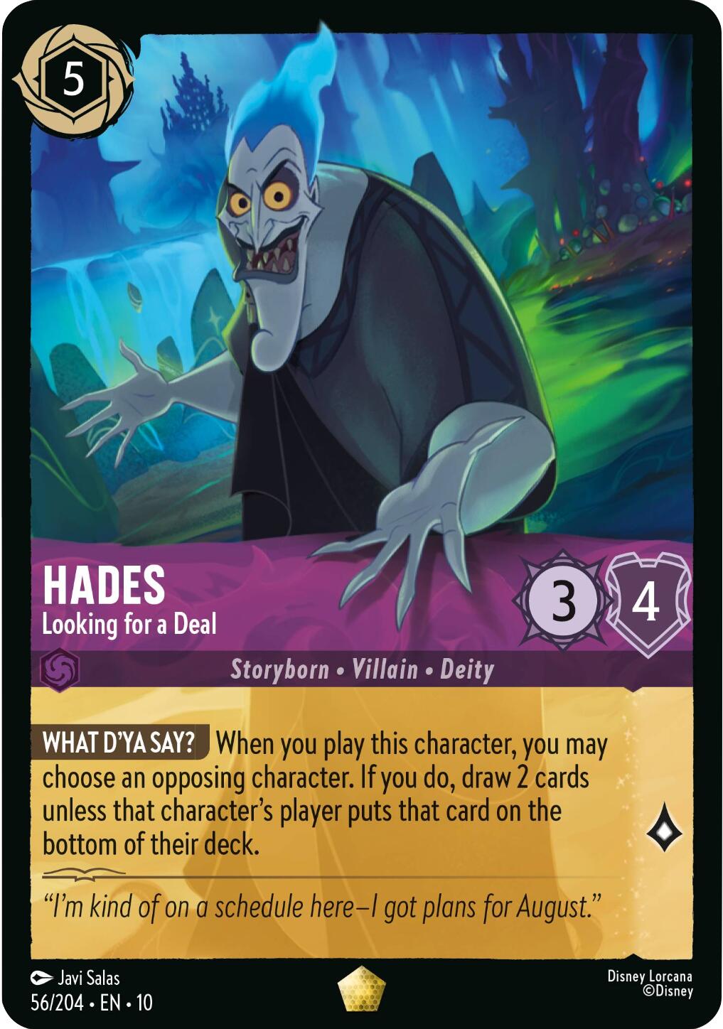 Hades - Looking for a Deal (56/204) [Whispers in the Well] | Cards and Coasters CA