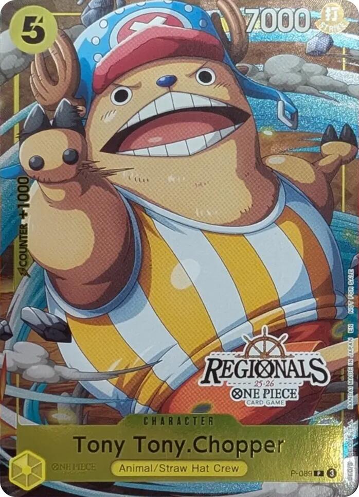 Tony Tony.Chopper (CS 25-26 Regionals Textured Chase Promo) [One Piece Promotion Cards] | Cards and Coasters CA