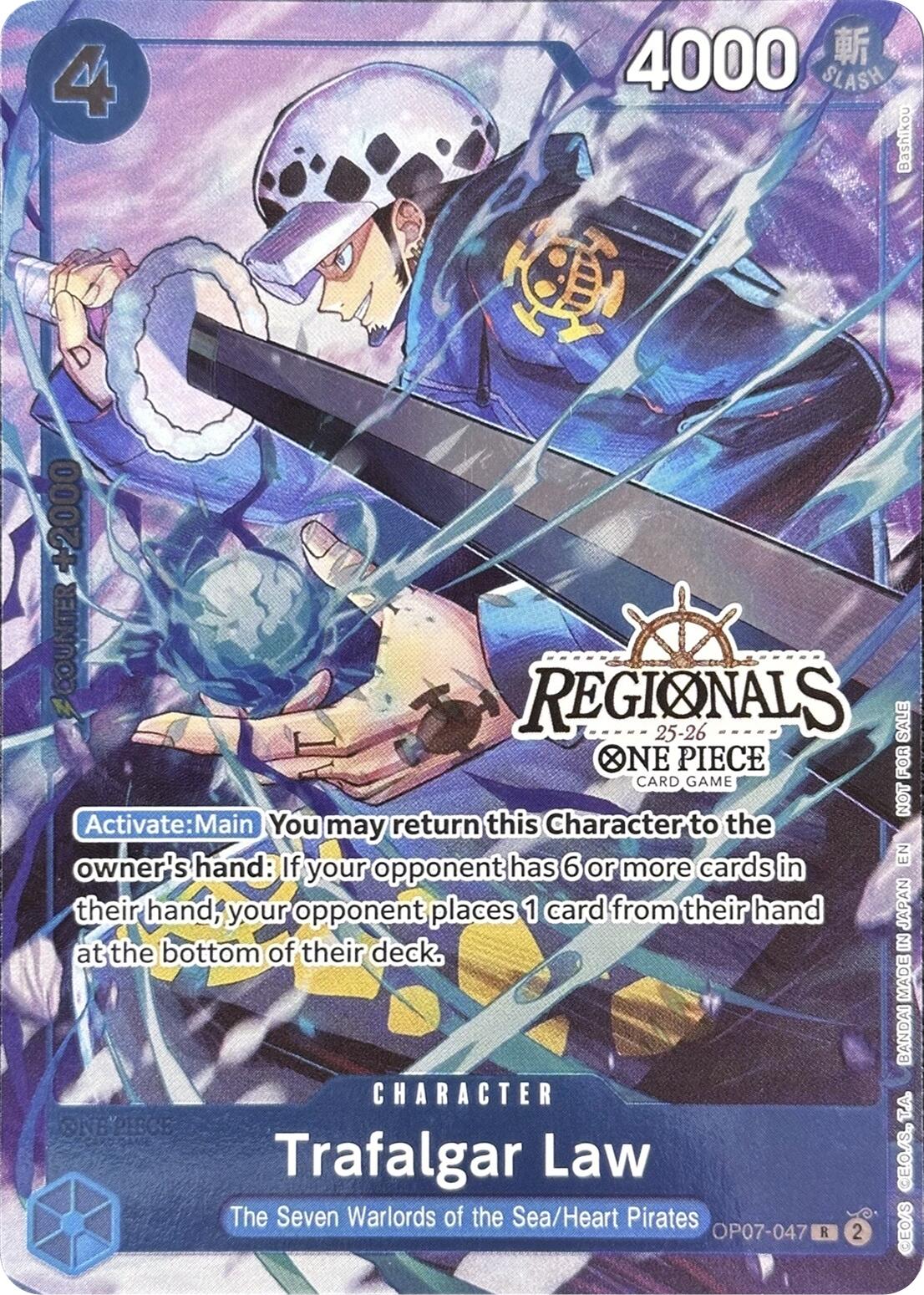 Trafalgar Law (CS 25-26 Regionals Textured Chase Promo) [One Piece Promotion Cards] | Cards and Coasters CA