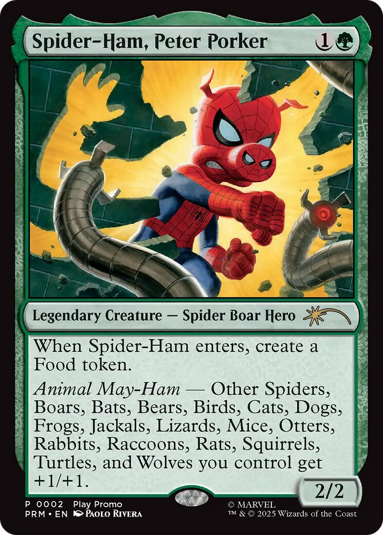 Spider-Ham, Peter-Porker [Wizards Play Network 2025] | Cards and Coasters CA