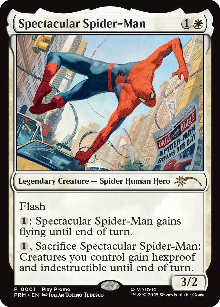 Spectacular Spider-Man [Wizards Play Network 2025] | Cards and Coasters CA