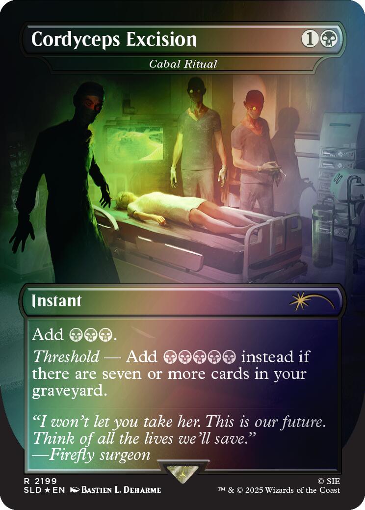 Cordyceps Excision - Cabal Ritual (Rainbow Foil) [Secret Lair Drop Series] | Cards and Coasters CA
