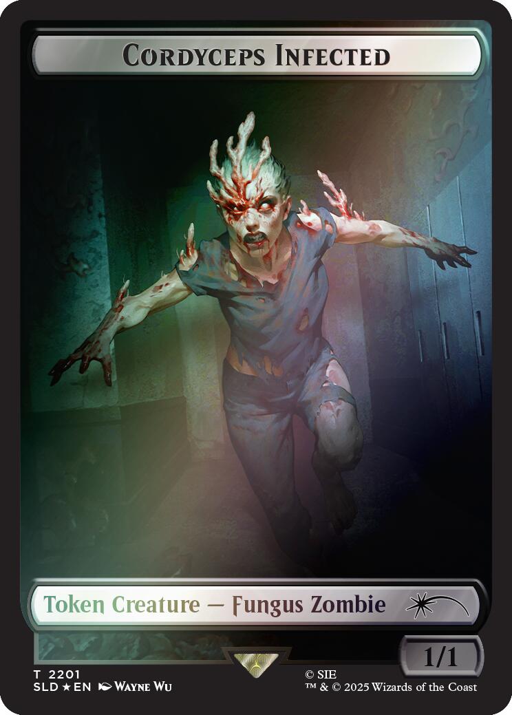 Cordyceps Infected Token (2201) (Rainbow Foil) [Secret Lair Drop Series] | Cards and Coasters CA