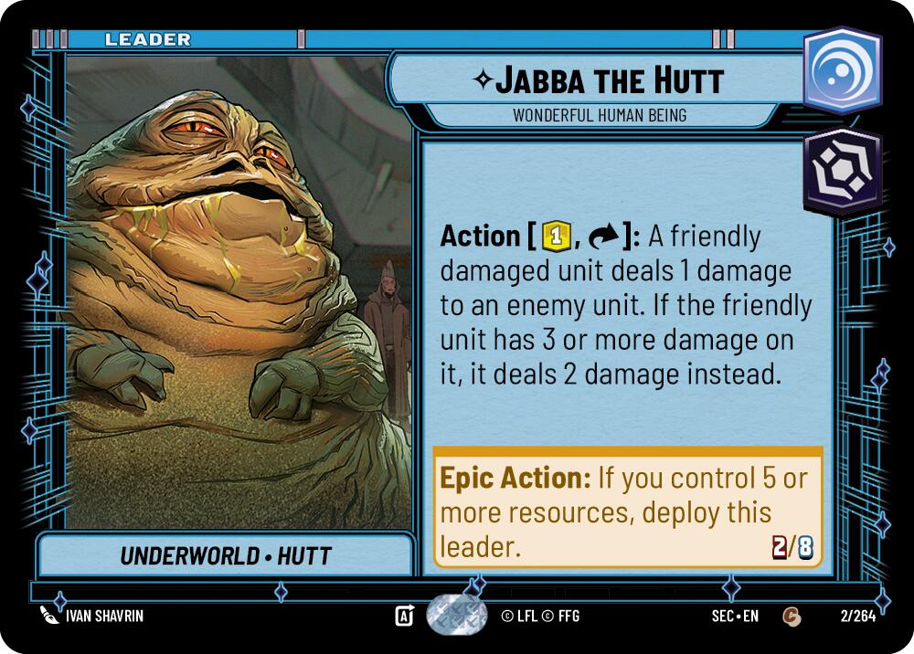 Jabba the Hutt (2/264) - Wonderful Human Being (2/264) [Secrets of Power] | Cards and Coasters CA