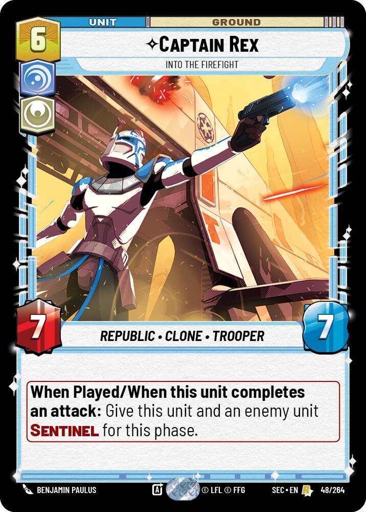 Captain Rex (48/264) - Into the Firefight (48/264) [Secrets of Power] | Cards and Coasters CA