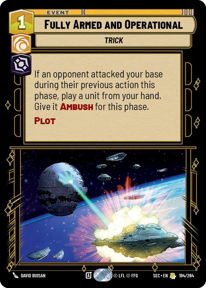 Fully Armed and Operational (194/264) (194/264) [Secrets of Power] | Cards and Coasters CA