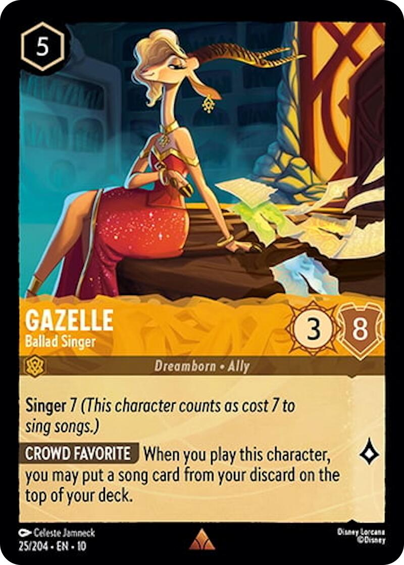 Gazelle - Ballad Singer (25/204) [Whispers in the Well] | Cards and Coasters CA