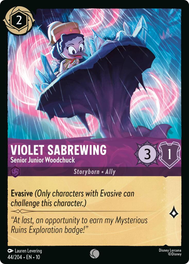 Violet Sabrewing - Senior Junior Woodchuck (44/204) [Whispers in the Well] | Cards and Coasters CA