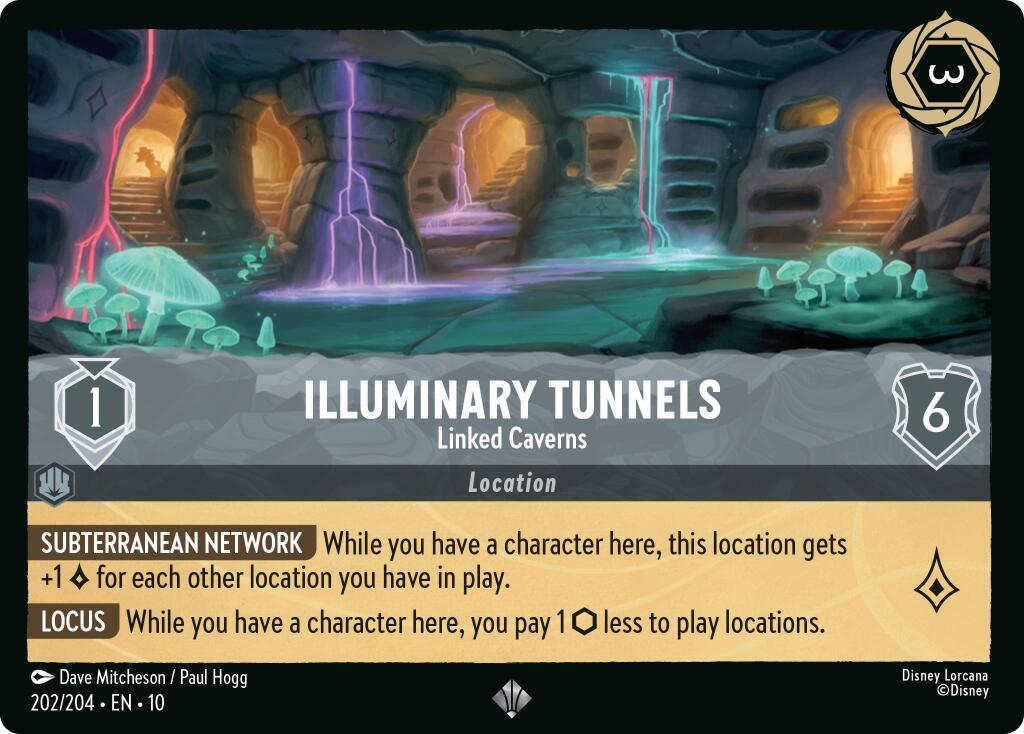 Illuminary Tunnels - Linked Caverns (202/204) [Whispers in the Well] | Cards and Coasters CA