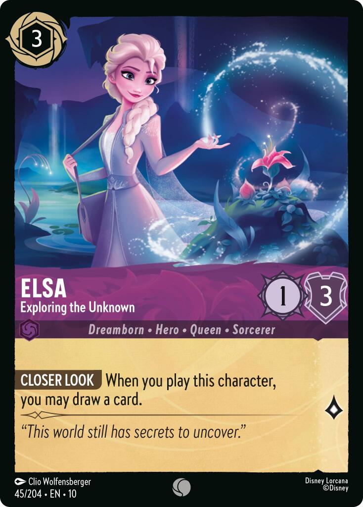 Elsa - Exploring the Unknown (45/204) [Whispers in the Well] | Cards and Coasters CA