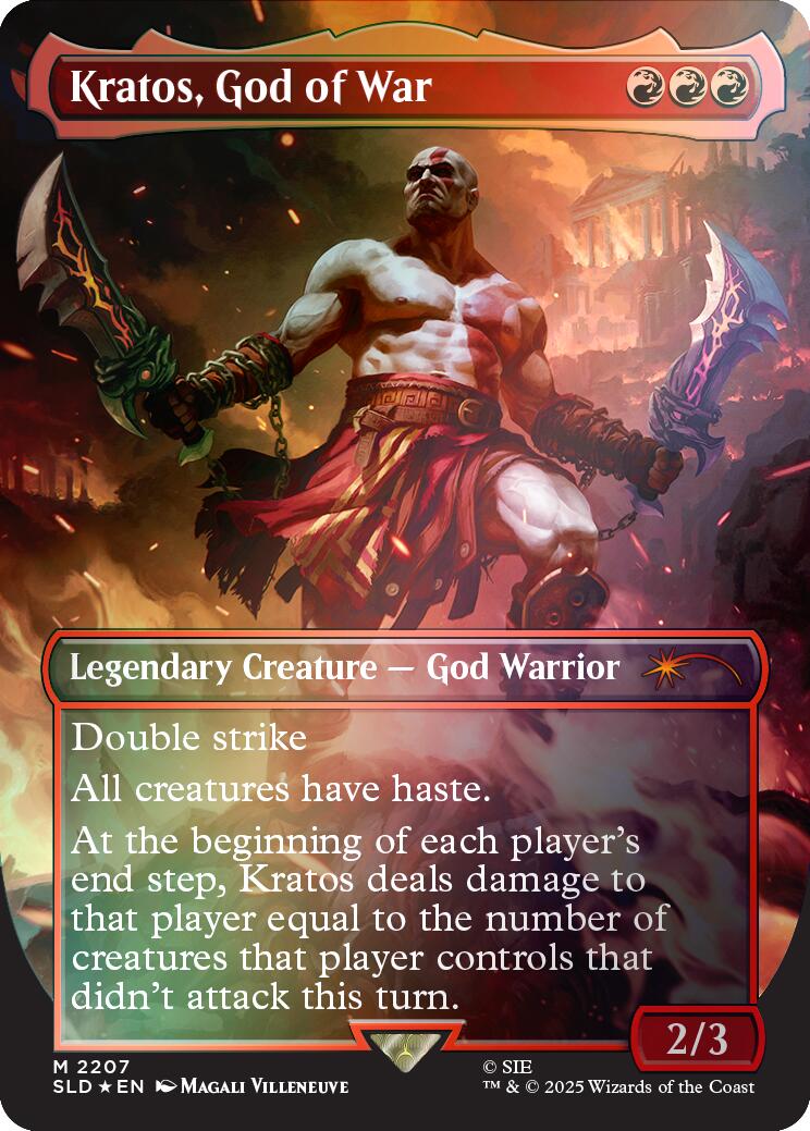 Kratos, God of War (Rainbow Foil) [Secret Lair Drop Series] | Cards and Coasters CA