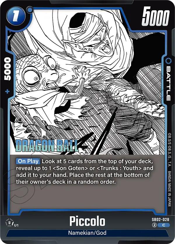 Piccolo (SB02-028) [Manga Booster 02] | Cards and Coasters CA