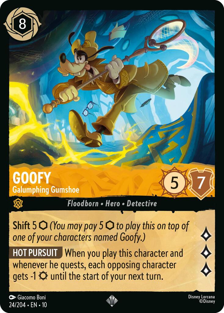 Goofy - Galumphing Gumshoe (24/204) [Whispers in the Well] | Cards and Coasters CA