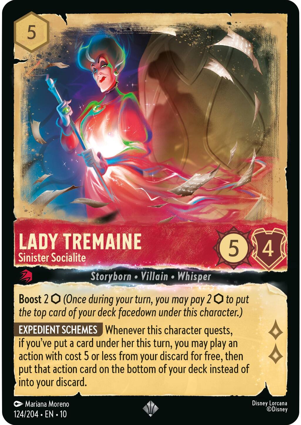 Lady Tremaine - Sinister Socialite (124/204) [Whispers in the Well] | Cards and Coasters CA