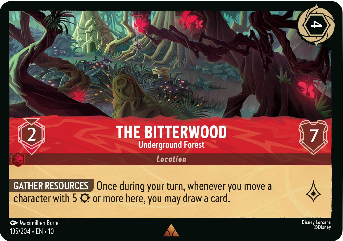 The Bitterwood - Underground Forest (135/204) [Whispers in the Well] | Cards and Coasters CA